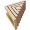 Ekena Millwork 4"W x 8"D x 8"H Classic Landon Rough Cedar Woodgrain TimberThane Corbel, Primed Tan CORUR04X08X08LANRCPR - alternate 2
